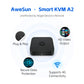 AweSun Smart IPKVM A2 Switch Remote Control 4K/8K USB3.0 PoE EDID RTC Dual PCs Monitors Over-IP IoT Industrial Server Stock