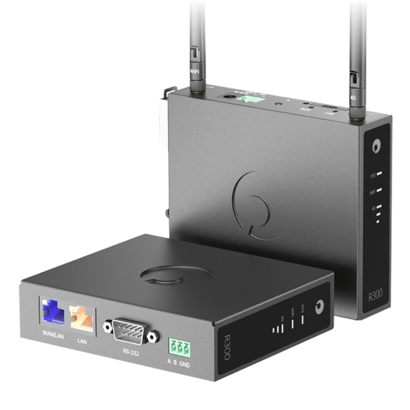 AweSeed Industrial 4G LTE Router R300 - Unlocked Wireless Cellular Gateway with SIM Card Slot, Dual Ethernet Ports, RS232/RS485 Serial Port, DIN Rail Mount for IoT, M2M, Vending Machines & Remote Monitoring